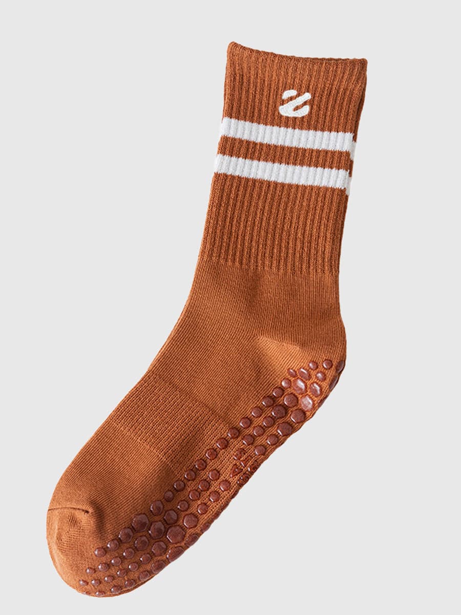 3 Pairs Non-Slip Grip Socks for Yoga Pilates Gym & Everyday Wear