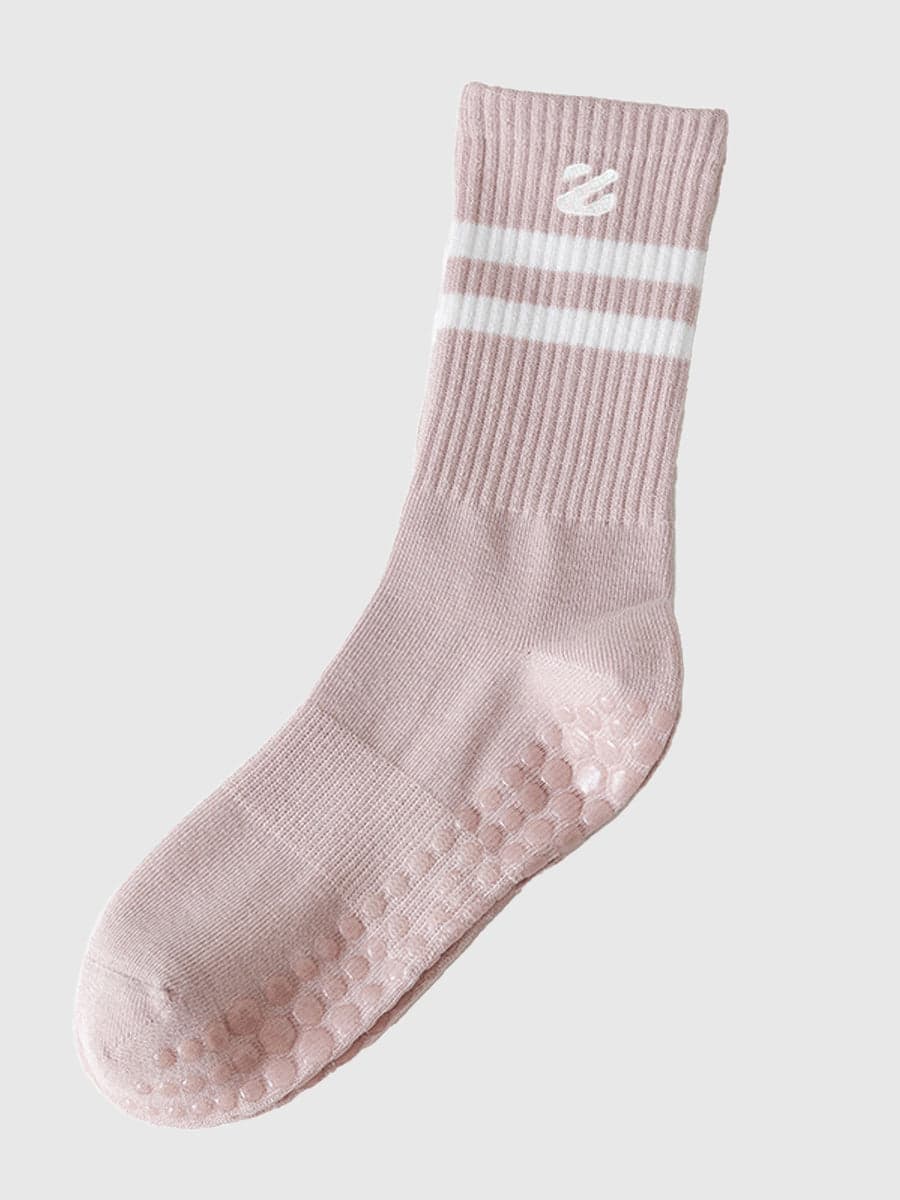 3 Pairs Non-Slip Grip Socks for Yoga Pilates Gym & Everyday Wear