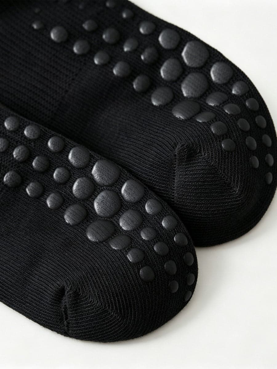 3 Pairs Non-Slip Grip Socks for Yoga Pilates Gym & Everyday Wear