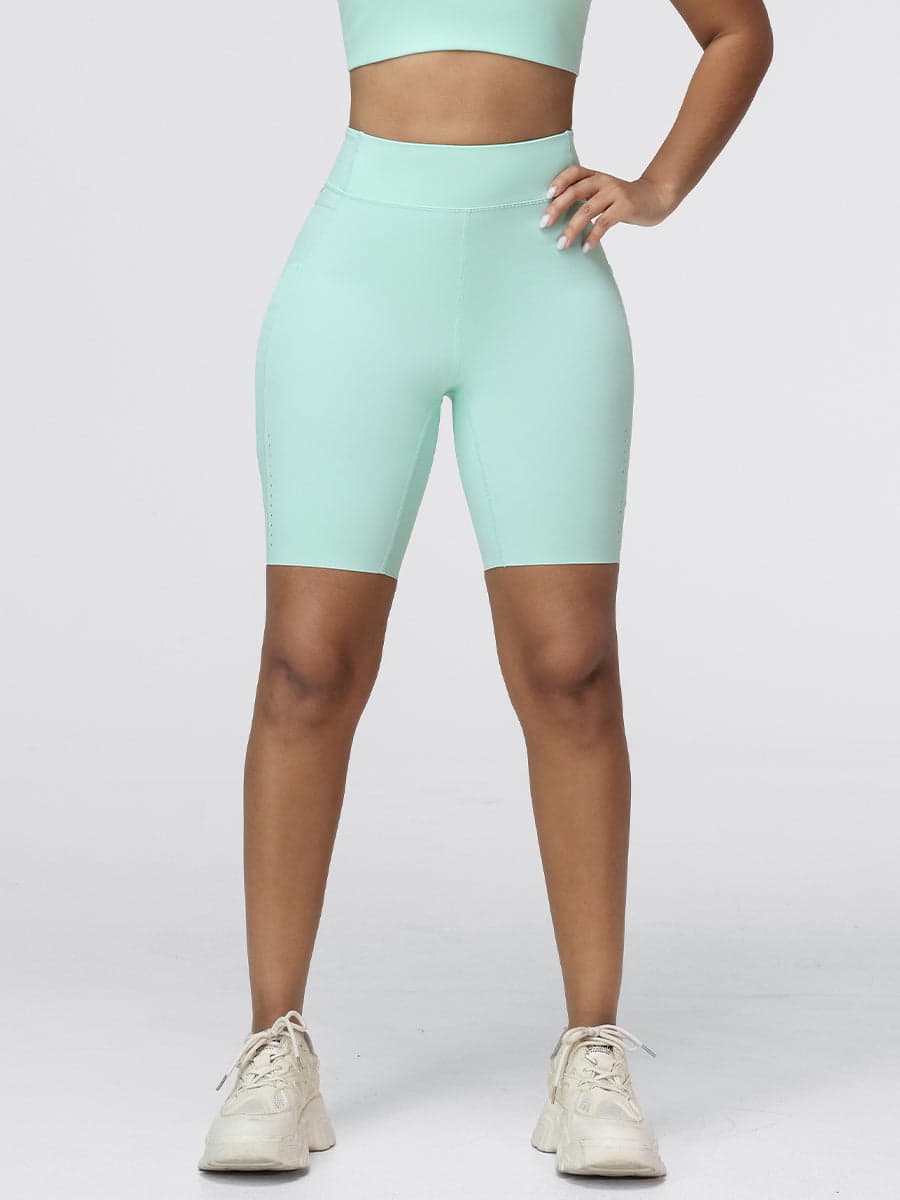 8-Inch High-Waist Running Shorts with Zip Pocket