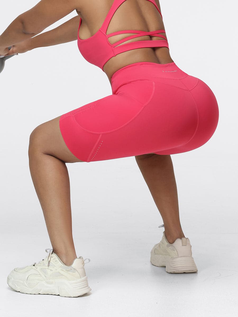 8-Inch High-Waist Running Shorts with Zip Pocket
