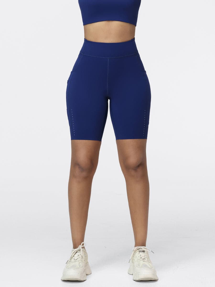 8-Inch High-Waist Running Shorts with Zip Pocket