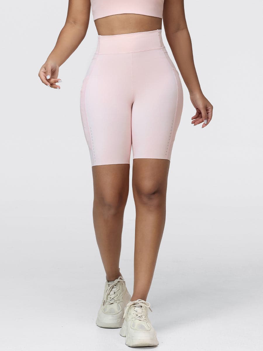 8-Inch High-Waist Running Shorts with Zip Pocket