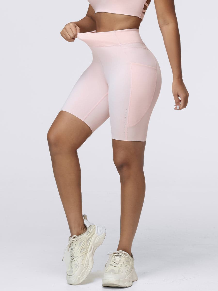 8-Inch High-Waist Running Shorts with Zip Pocket