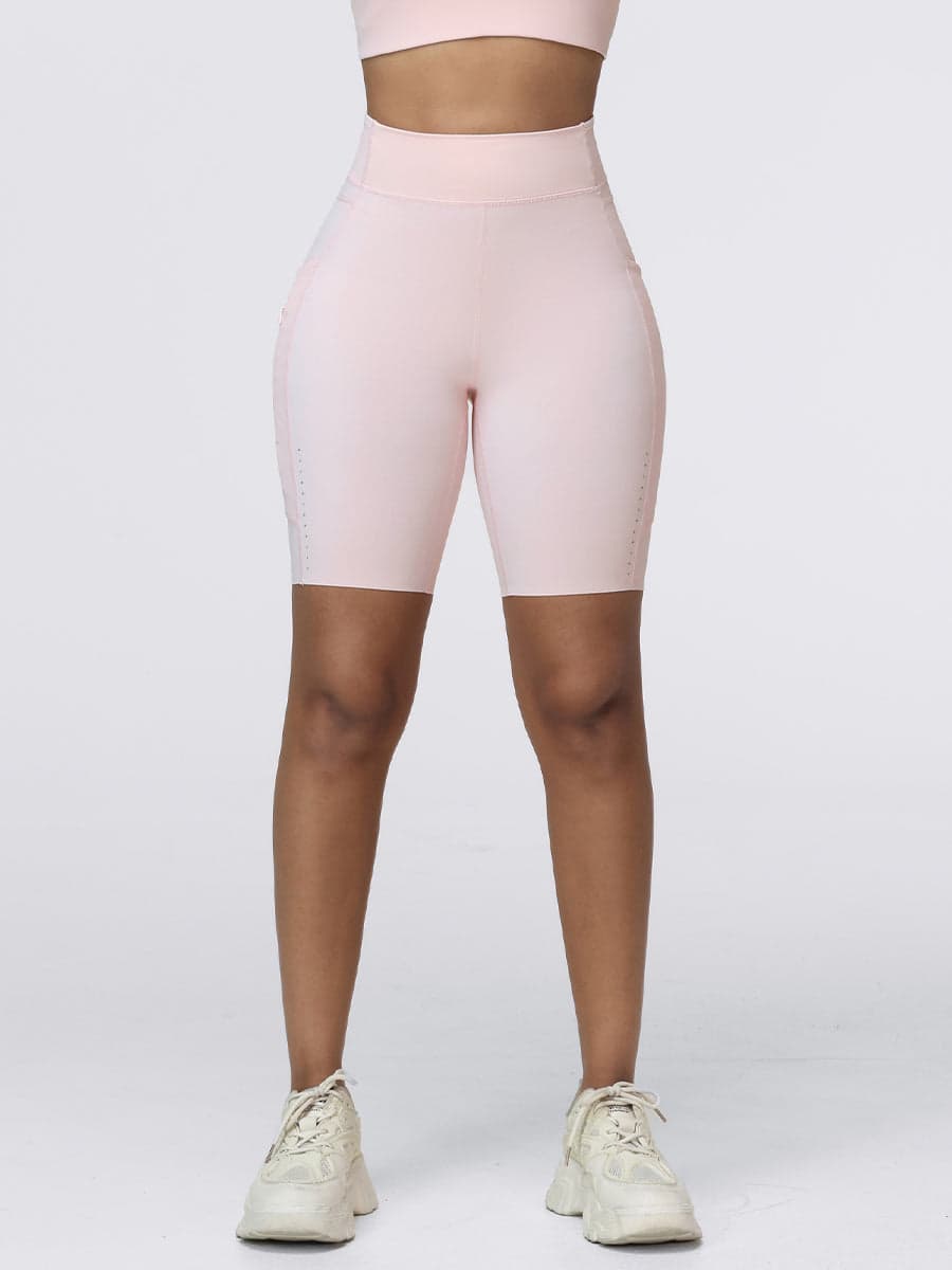 8-Inch High-Waist Running Shorts with Zip Pocket
