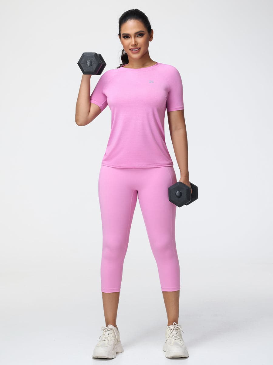 Active T-Shirt & 7/8 Butt-Lifting Leggings Set