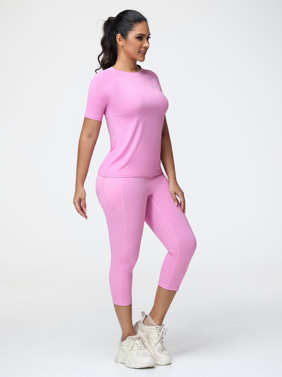 Active T-Shirt & 7/8 Butt-Lifting Leggings Set