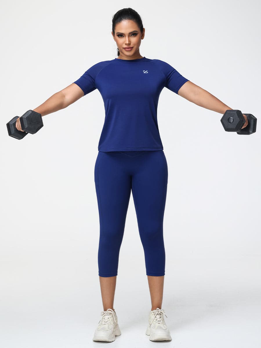 Active T-Shirt & 7/8 Butt-Lifting Leggings Set