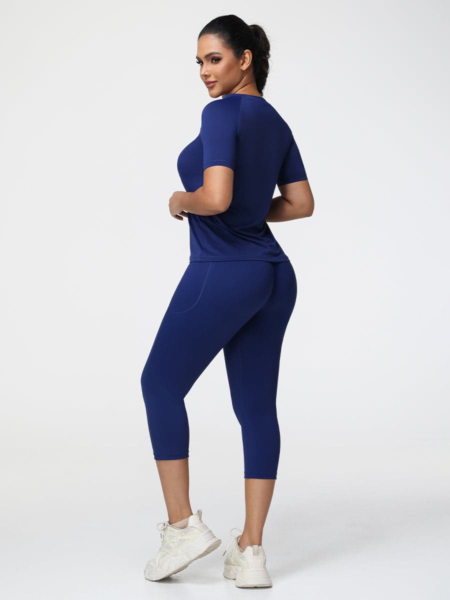 Active T-Shirt & 7/8 Butt-Lifting Leggings Set