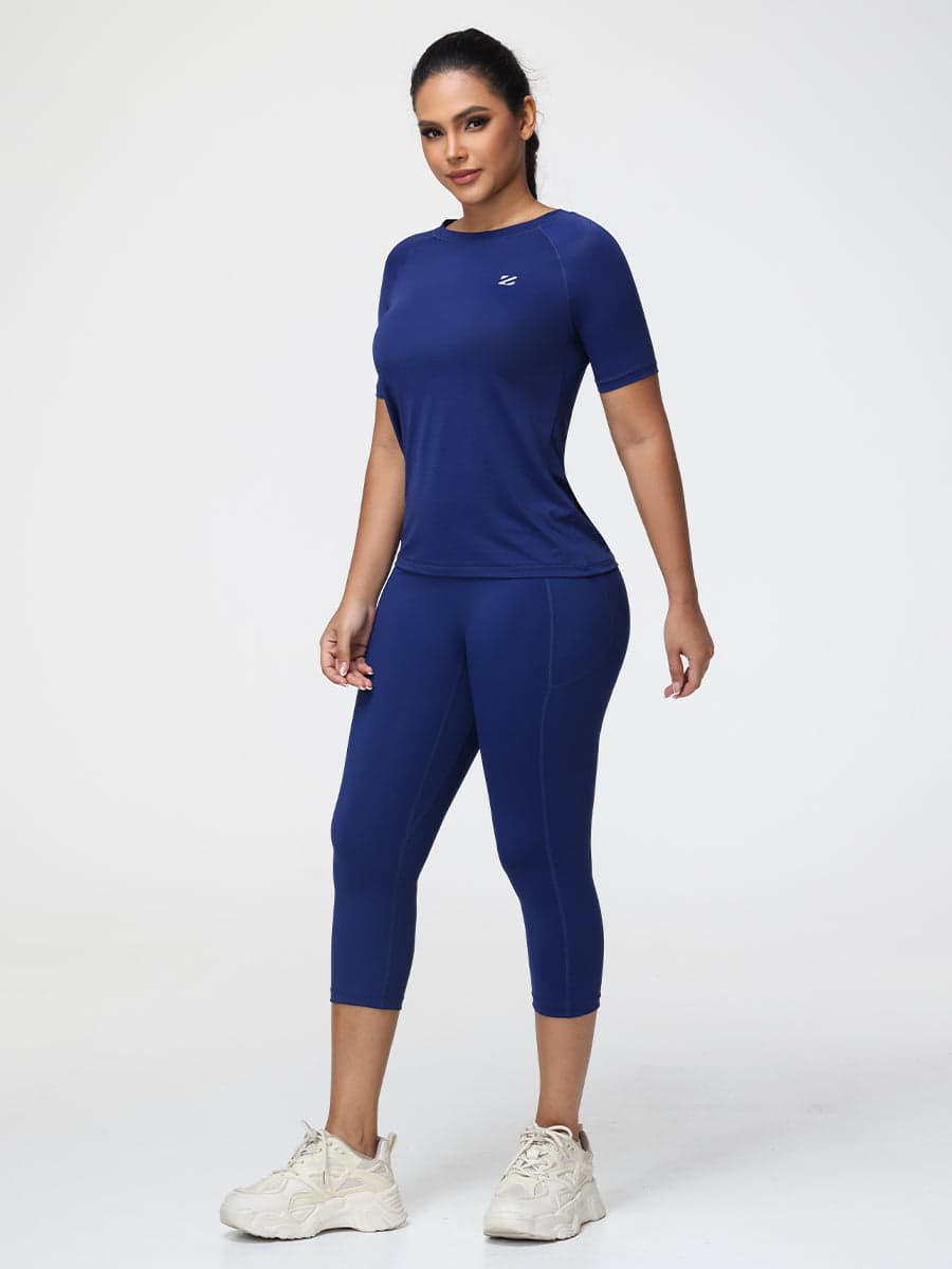 Active T-Shirt & 7/8 Butt-Lifting Leggings Set