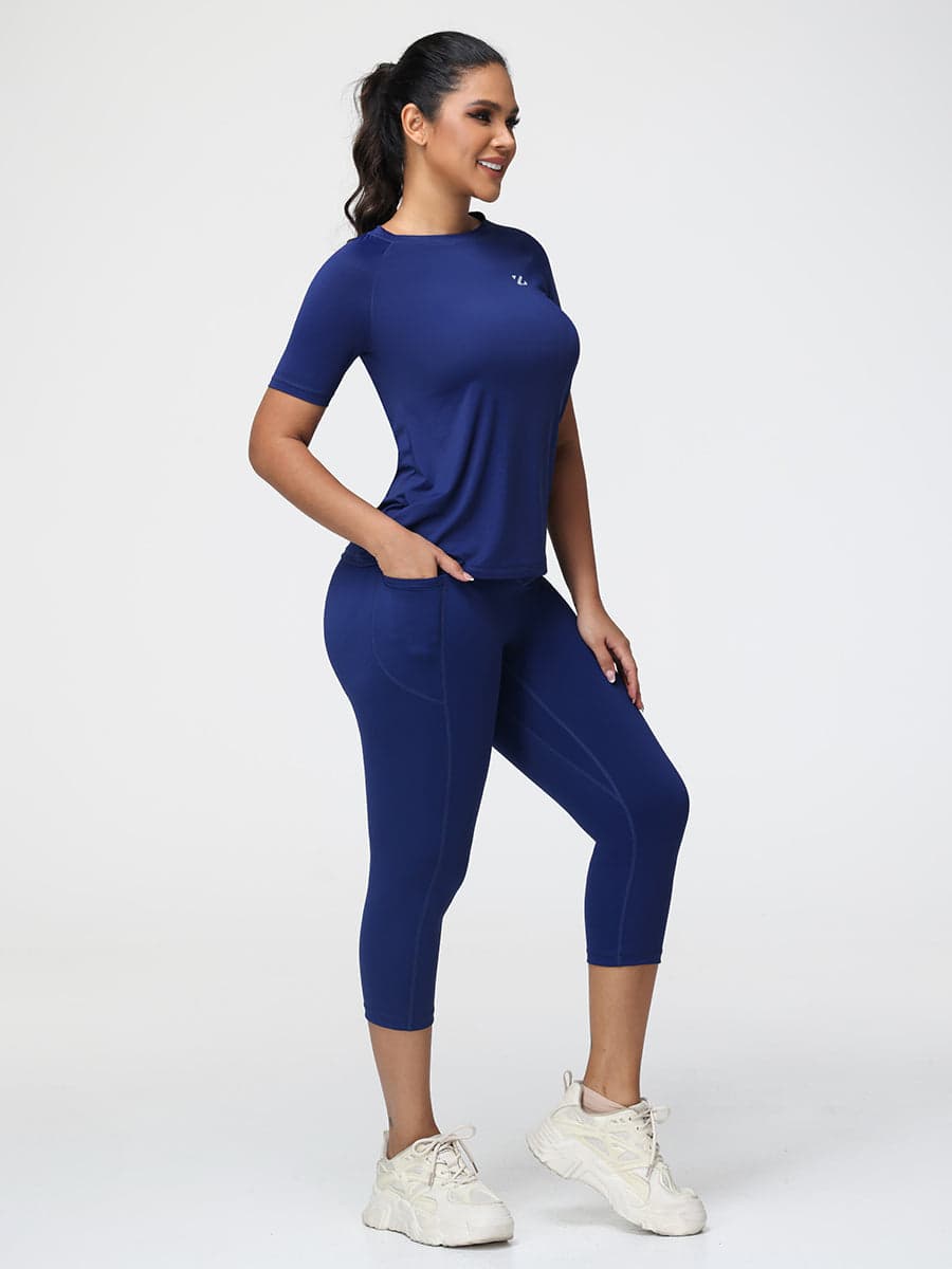 Active T-Shirt & 7/8 Butt-Lifting Leggings Set