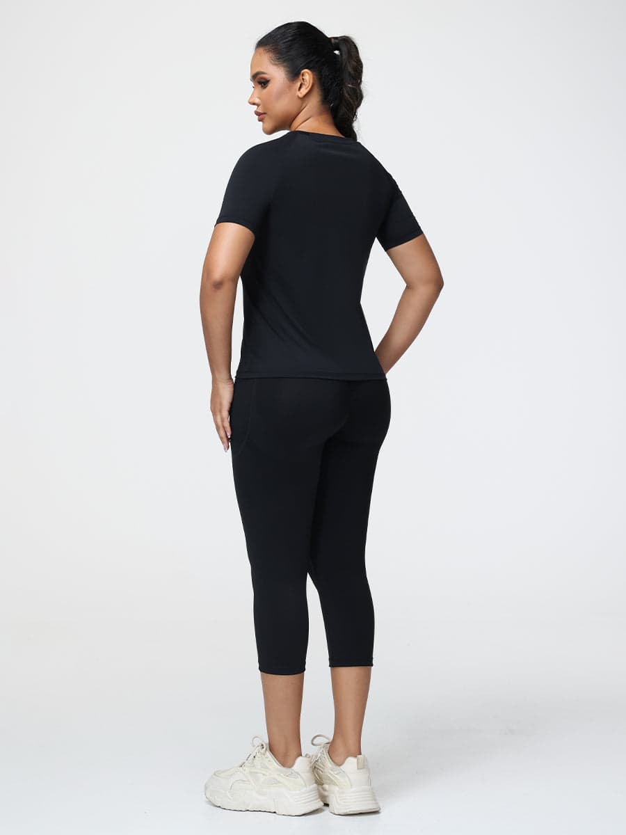 Active T-Shirt & 7/8 Butt-Lifting Leggings Set