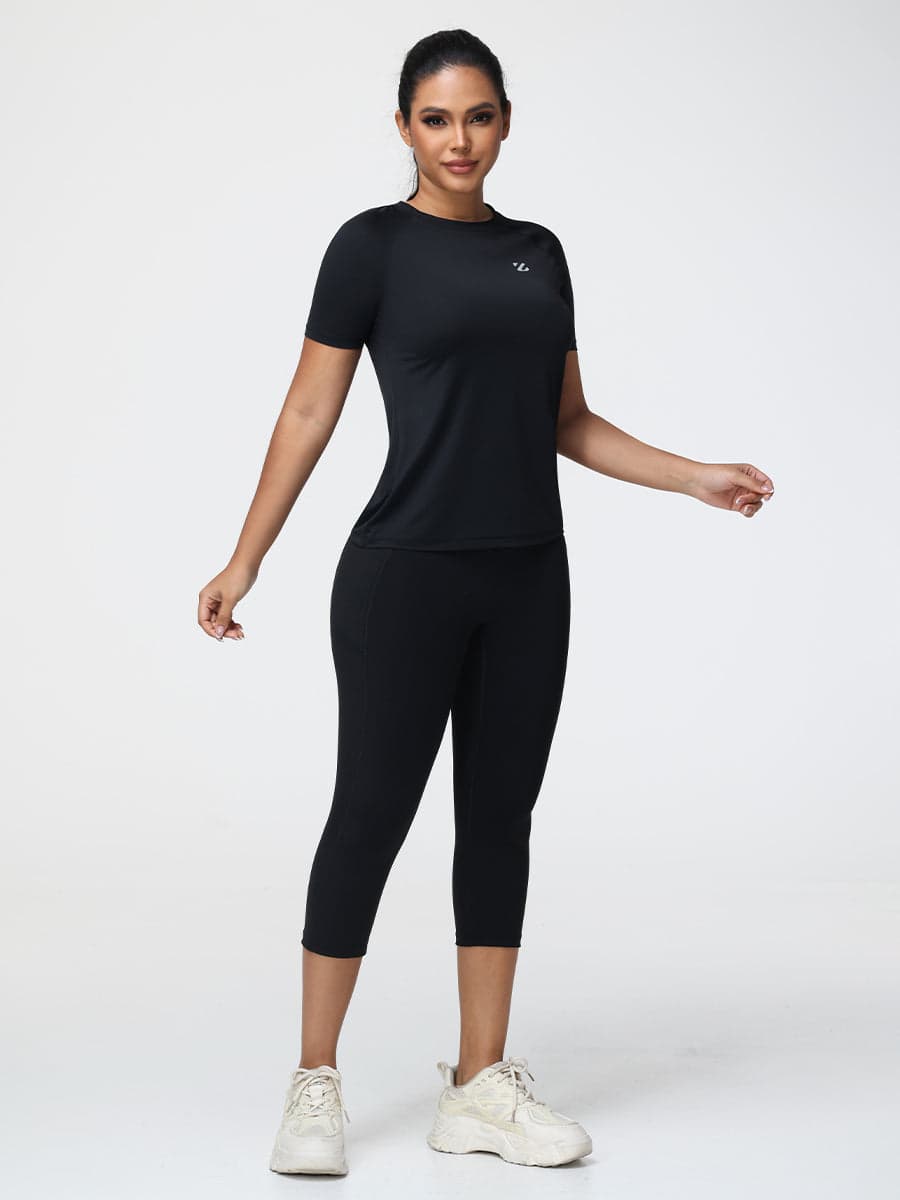 Active T-Shirt & 7/8 Butt-Lifting Leggings Set