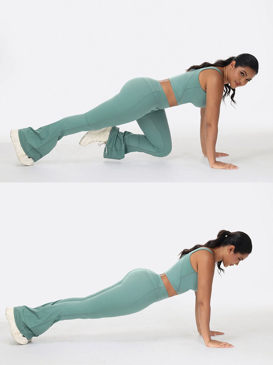 Flare Leggings & Longline Sports Bra Women's Gym Set