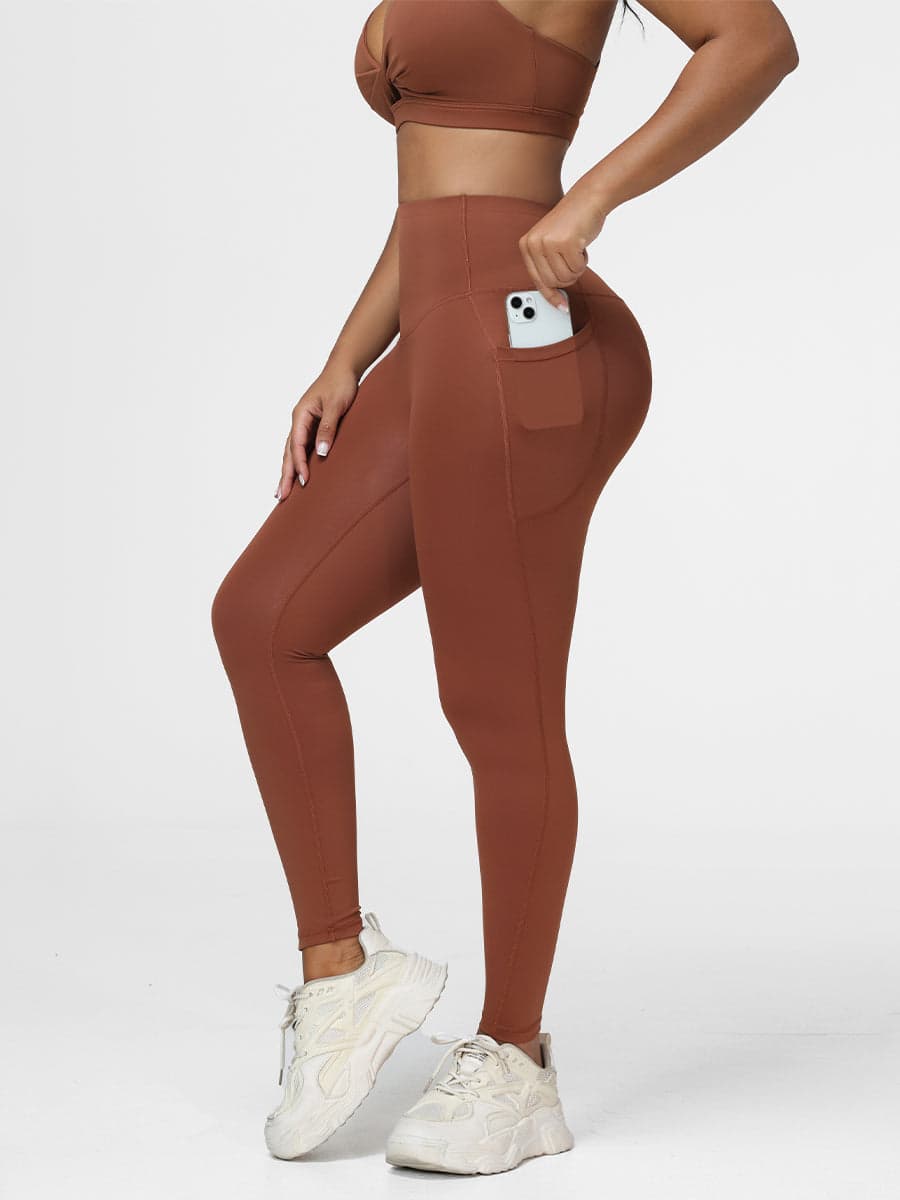 Gym Set Adjustable Sports Bra & Hip-Lifting Leggings