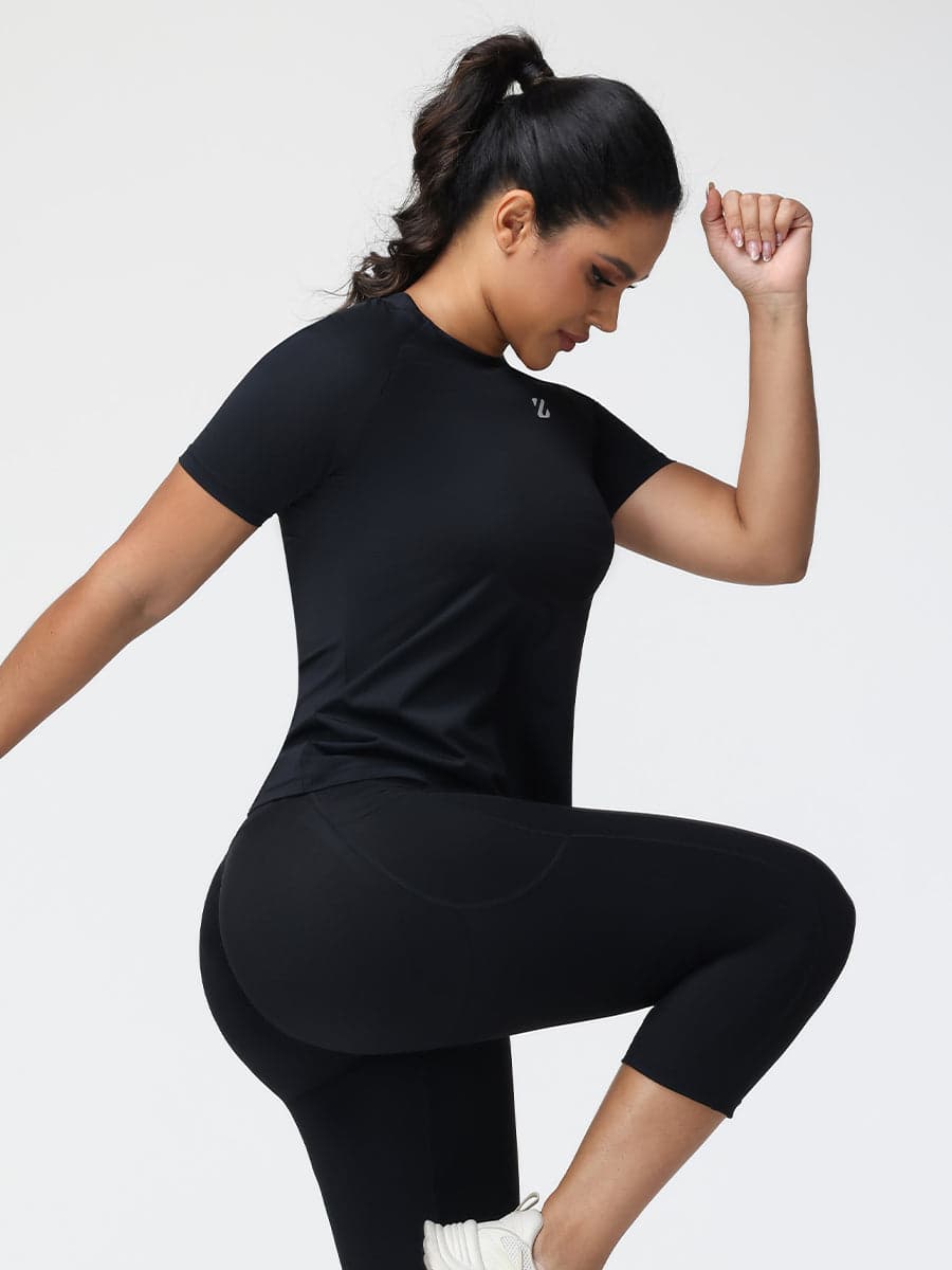 Active Performance T-Shirt Breathable Stretch Gym Top