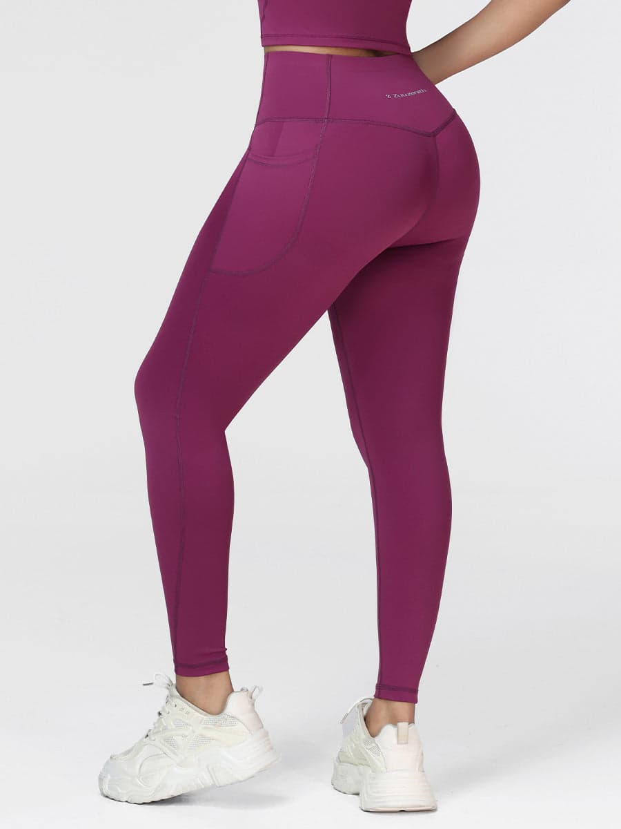 High Waisted Tummy Control Butt Lifting Leggings with Pockets