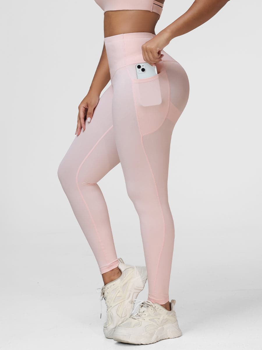 High Waisted Tummy Control Butt Lifting Leggings with Pockets