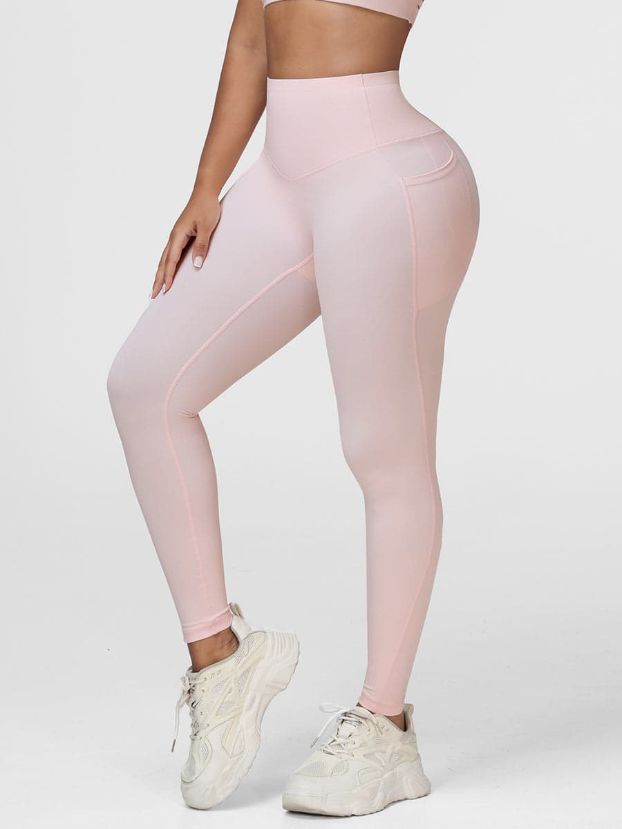 High Waisted Tummy Control Butt Lifting Leggings with Pockets