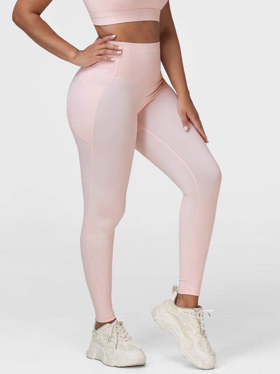 High Waisted Tummy Control Butt Lifting Leggings with Pockets