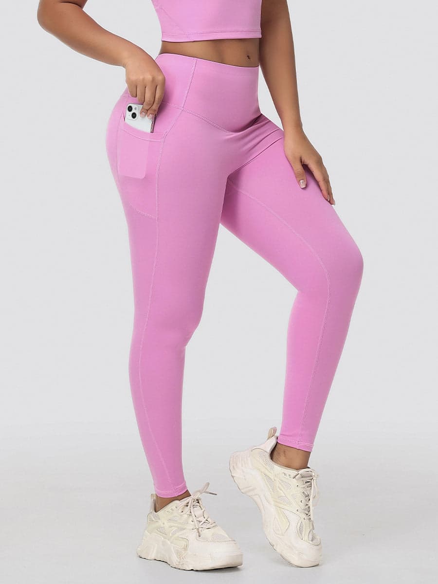 High Waisted Tummy Control Butt Lifting Leggings with Pockets