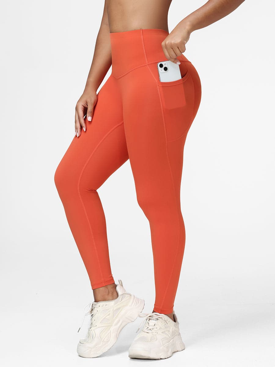 High Waisted Tummy Control Butt Lifting Leggings with Pockets