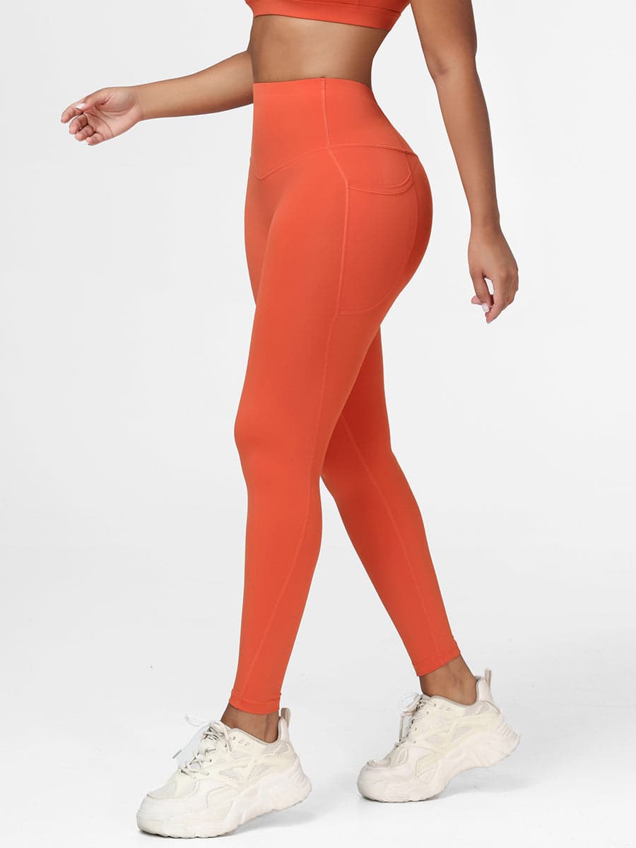 High Waisted Tummy Control Butt Lifting Leggings with Pockets