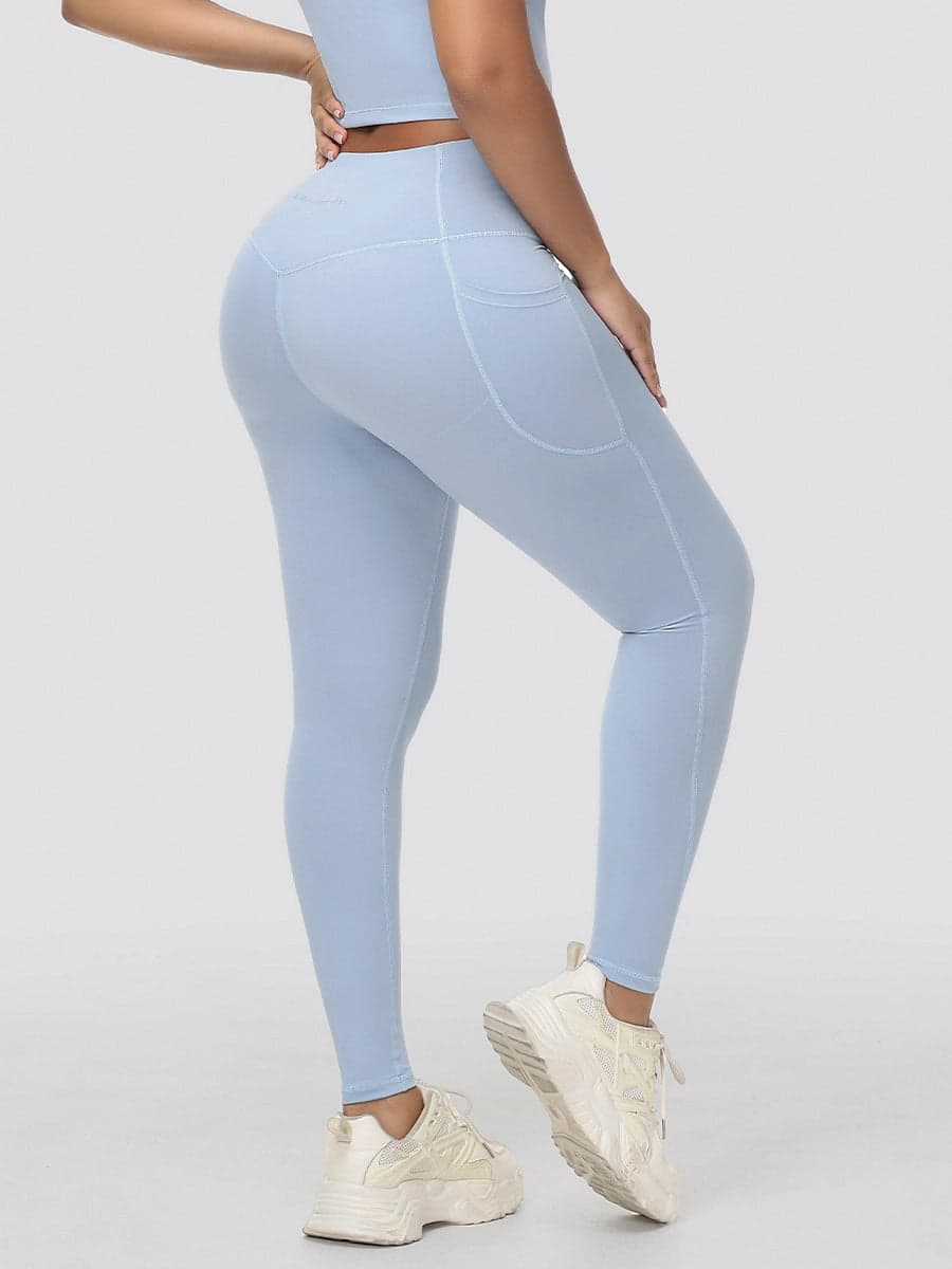 High Waisted Tummy Control Butt Lifting Leggings with Pockets