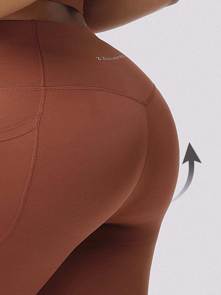 High Waisted Tummy Control Butt Lifting Leggings with Pockets
