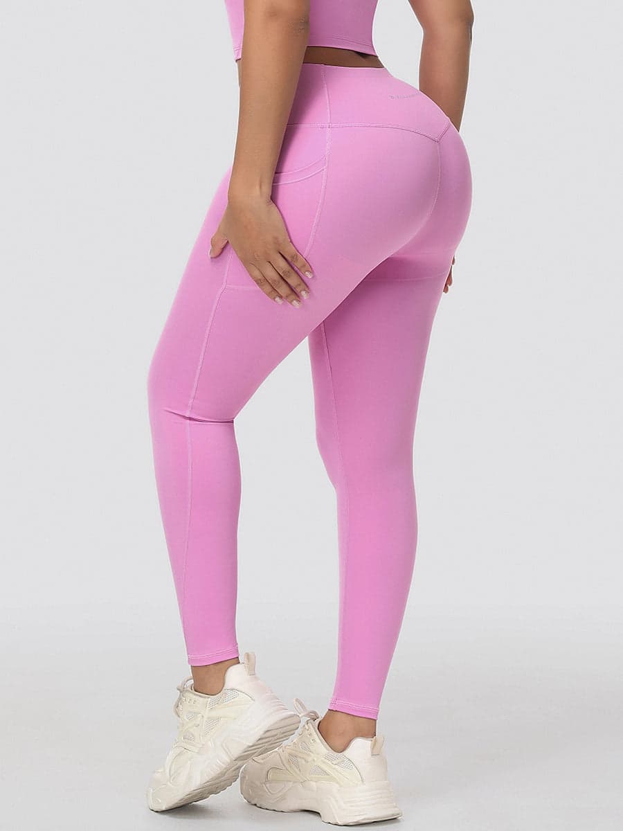 High Waisted Tummy Control Butt Lifting Leggings with Pockets