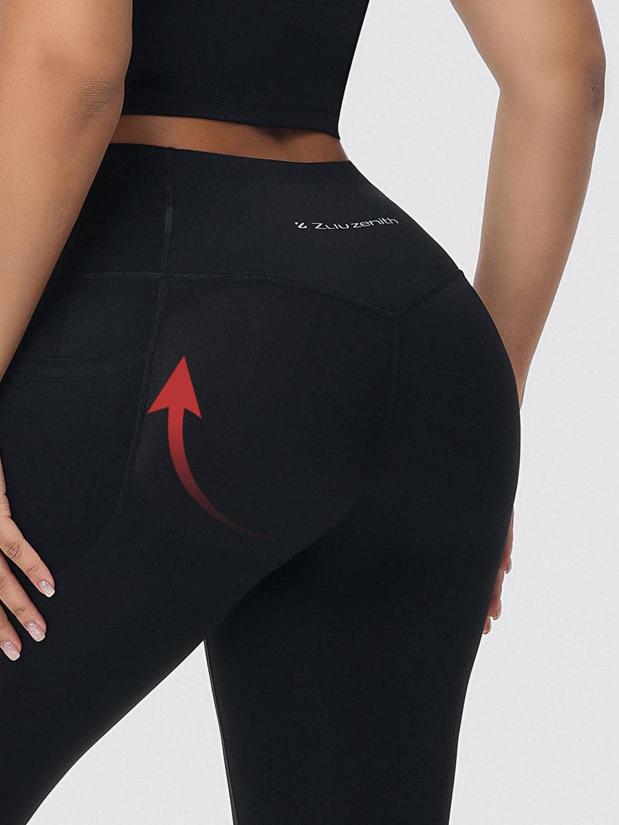 High Waisted Tummy Control Butt Lifting Leggings with Pockets