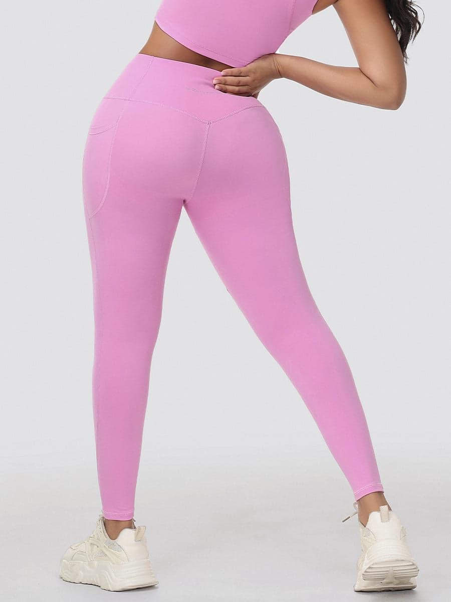 High Waisted Tummy Control Butt Lifting Leggings with Pockets