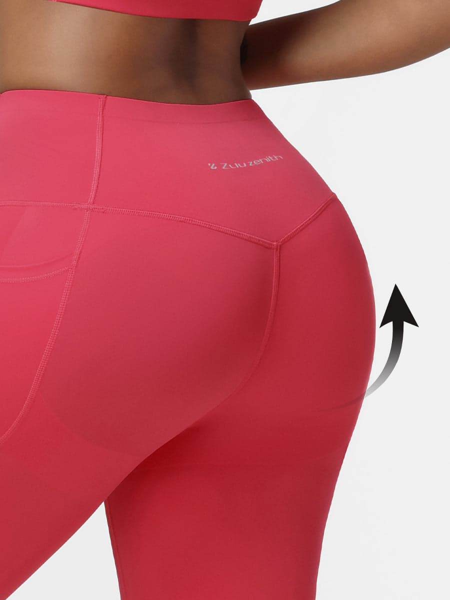 High Waisted Tummy Control Butt Lifting Leggings with Pockets