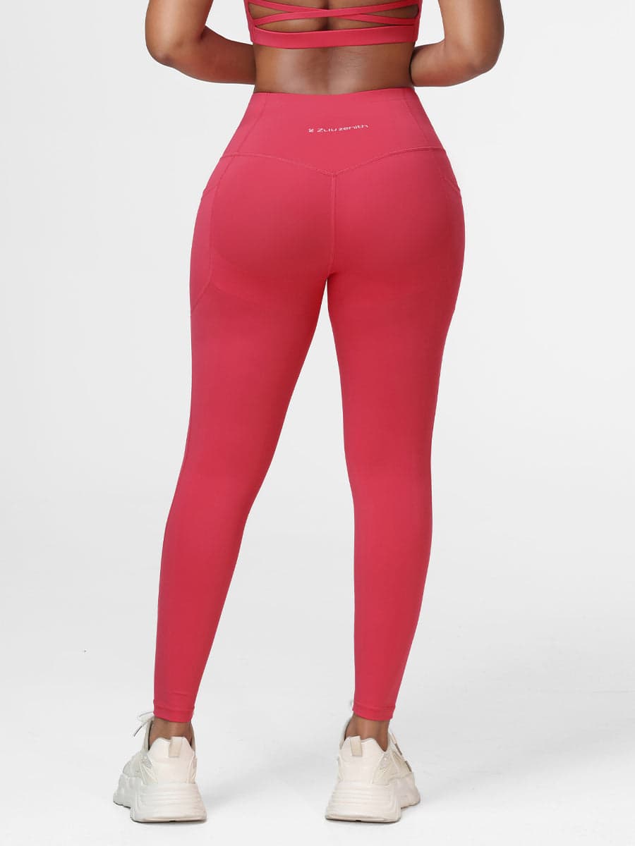 High Waisted Tummy Control Butt Lifting Leggings with Pockets