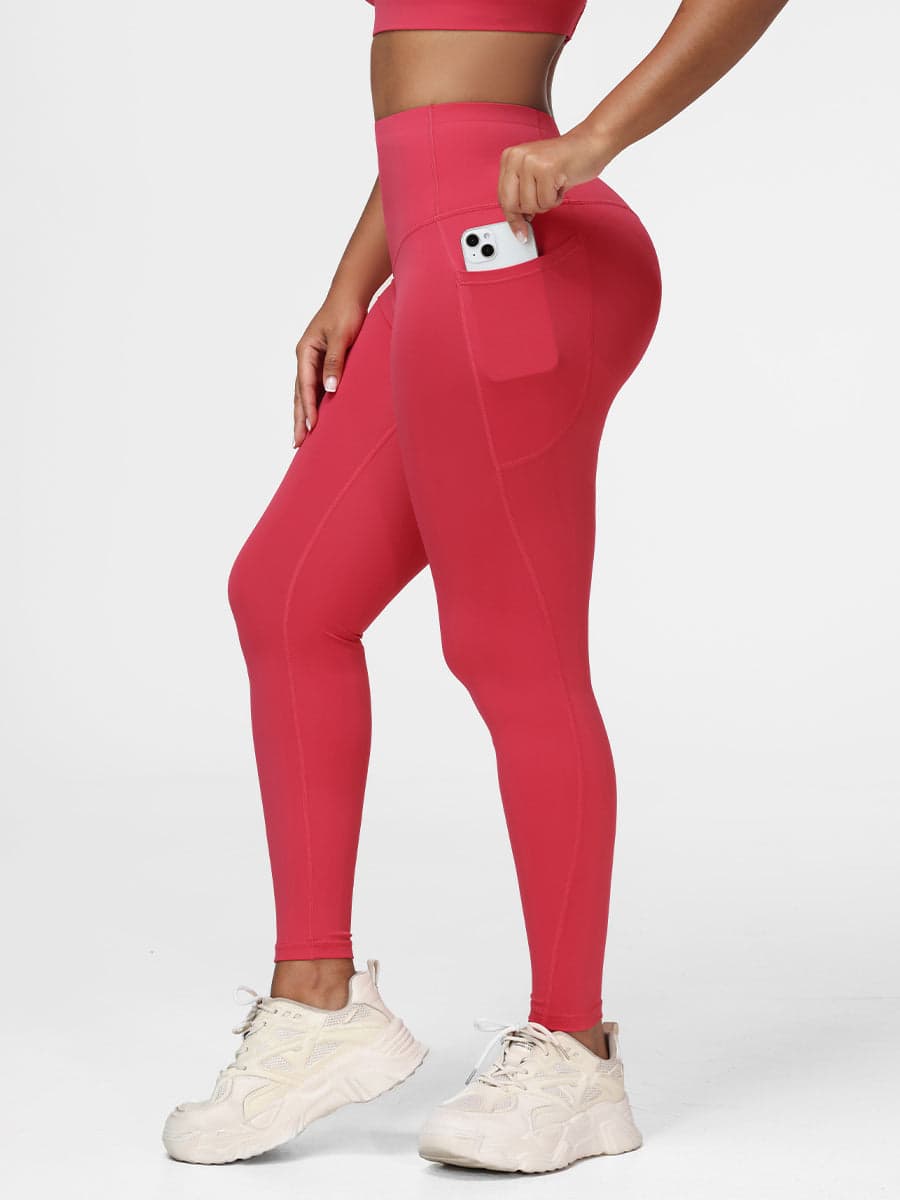 High Waisted Tummy Control Butt Lifting Leggings with Pockets