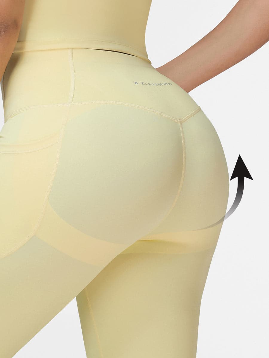 High Waisted Tummy Control Butt Lifting Leggings with Pockets