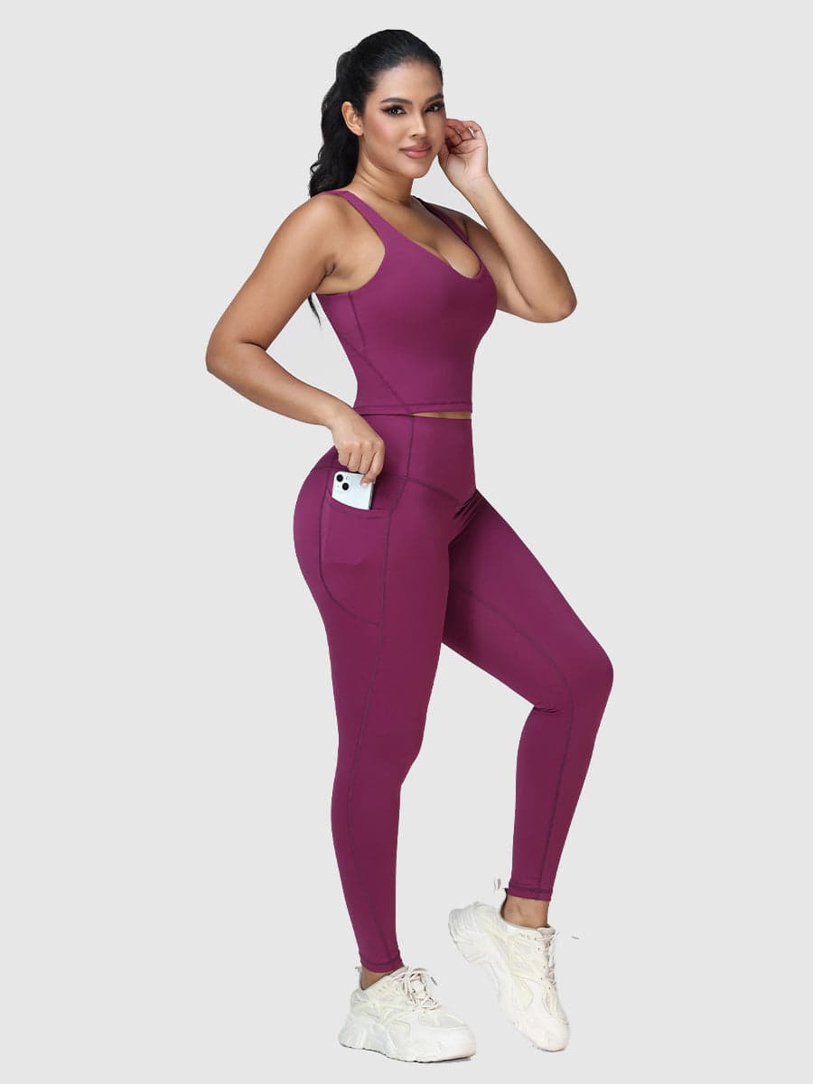 Two Pieces Butt Shaping Activewear Sets