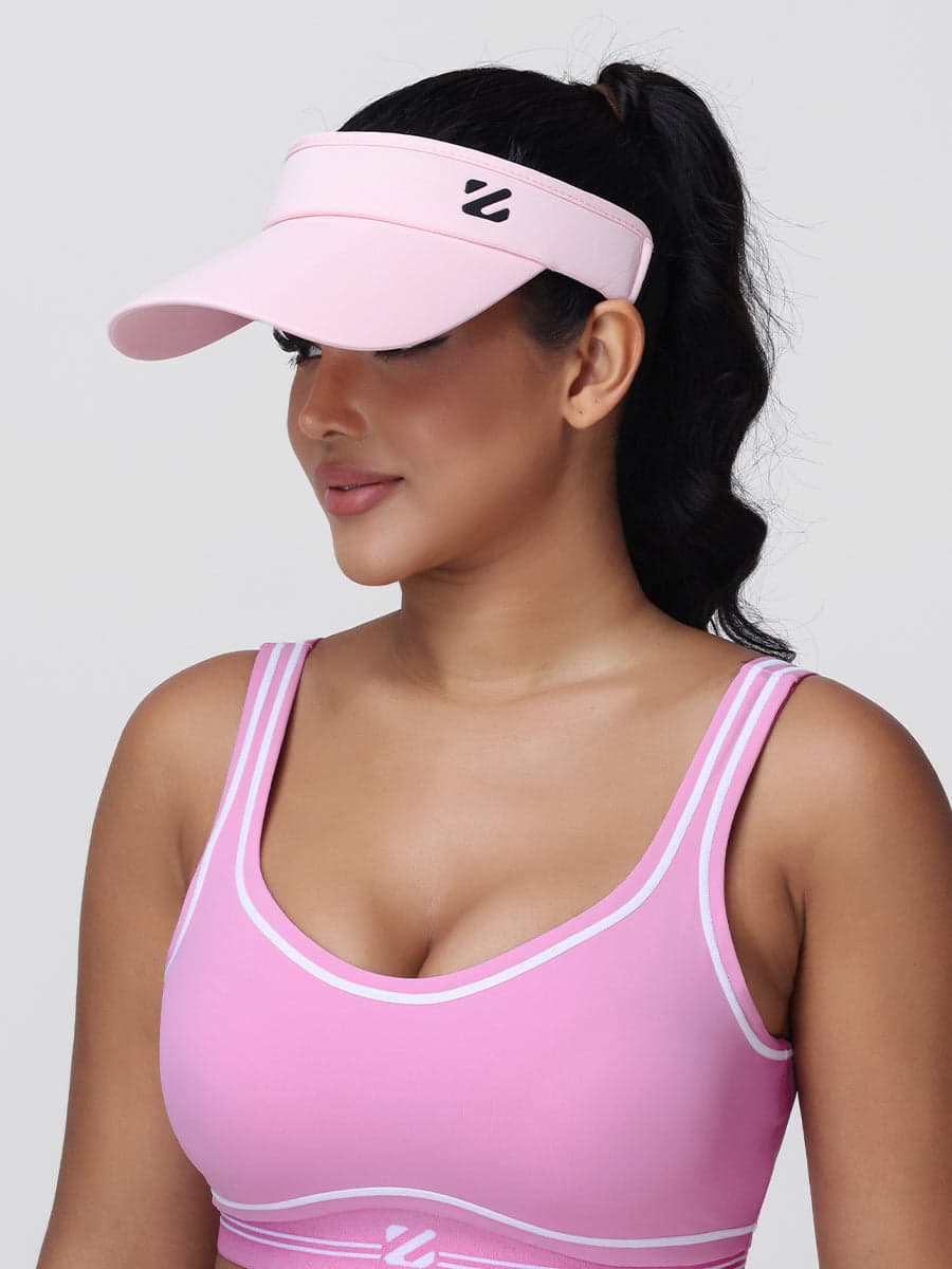 Contrast Piping Sports Bra for Women with U-Back