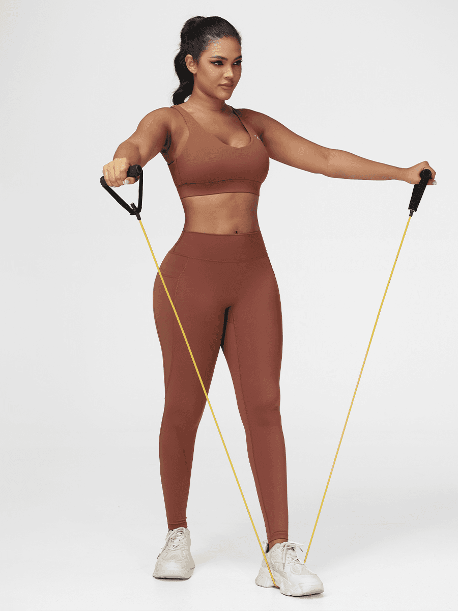 Cozy Contour Workout Set Lounge Yoga Two Piece