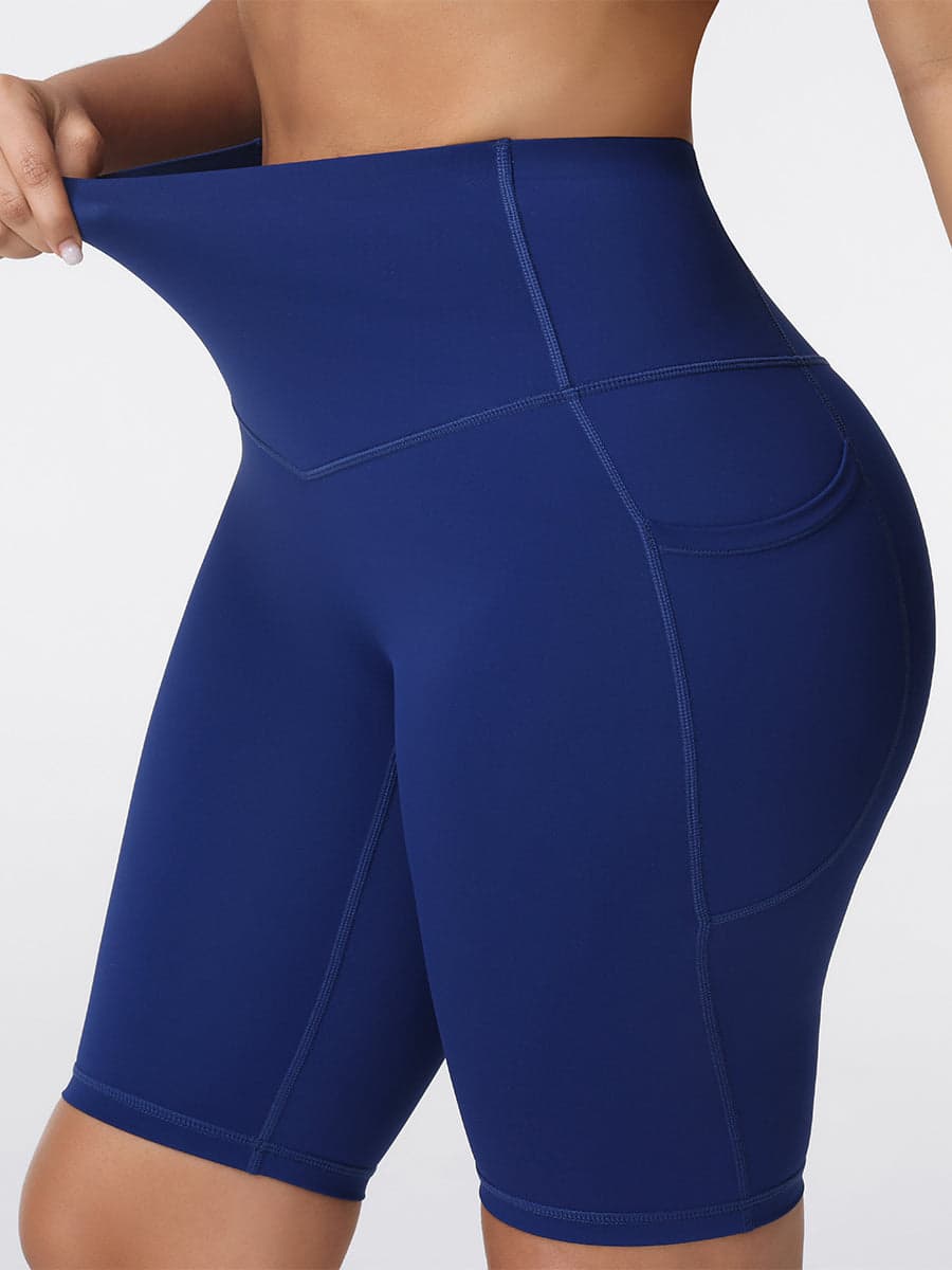 Women’s High Rise Knee-Length Pocket Shorts