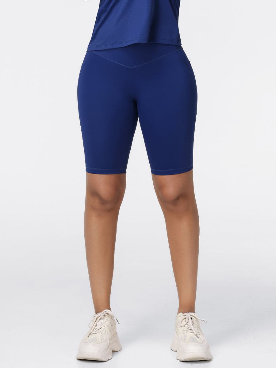Women’s High Rise Knee-Length Pocket Shorts
