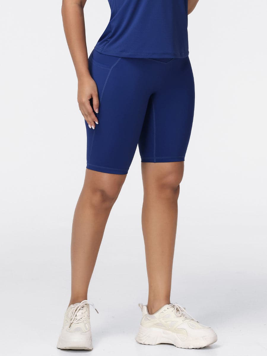 Women’s High Rise Knee-Length Pocket Shorts