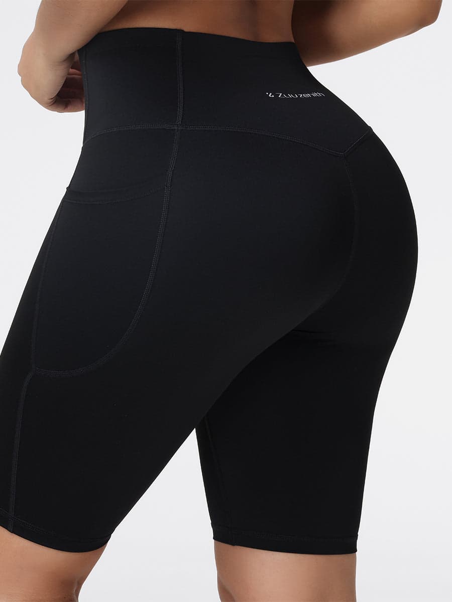 Women’s High Rise Knee-Length Pocket Shorts