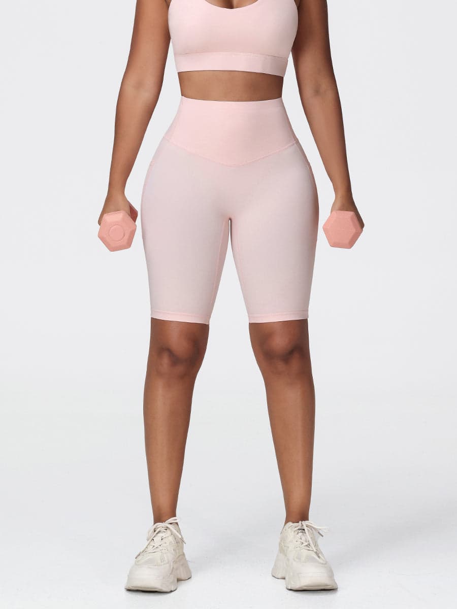 Women’s High Rise Knee-Length Pocket Shorts
