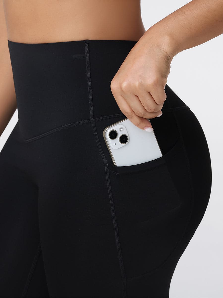 Women’s High Rise Knee-Length Pocket Shorts