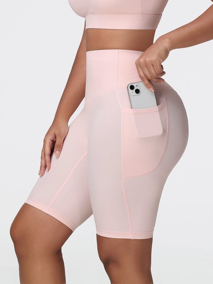 Women’s High Rise Knee-Length Pocket Shorts