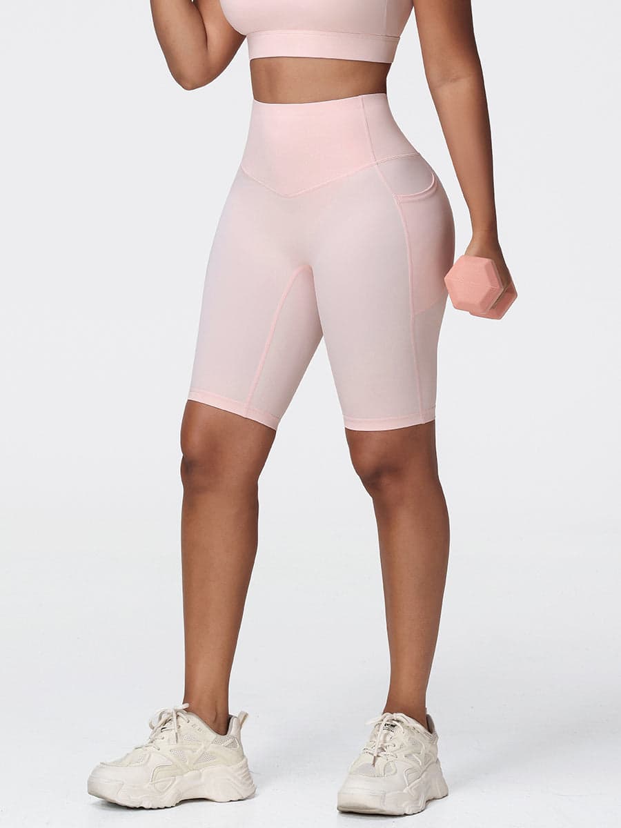 Women’s High Rise Knee-Length Pocket Shorts