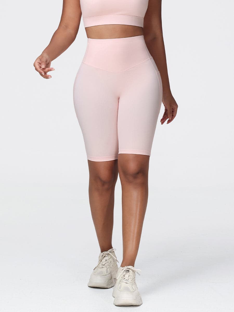 Women’s High Rise Knee-Length Pocket Shorts
