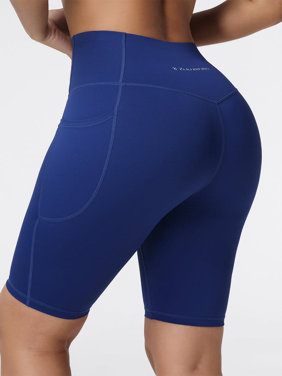 Women’s High Rise Knee-Length Pocket Shorts