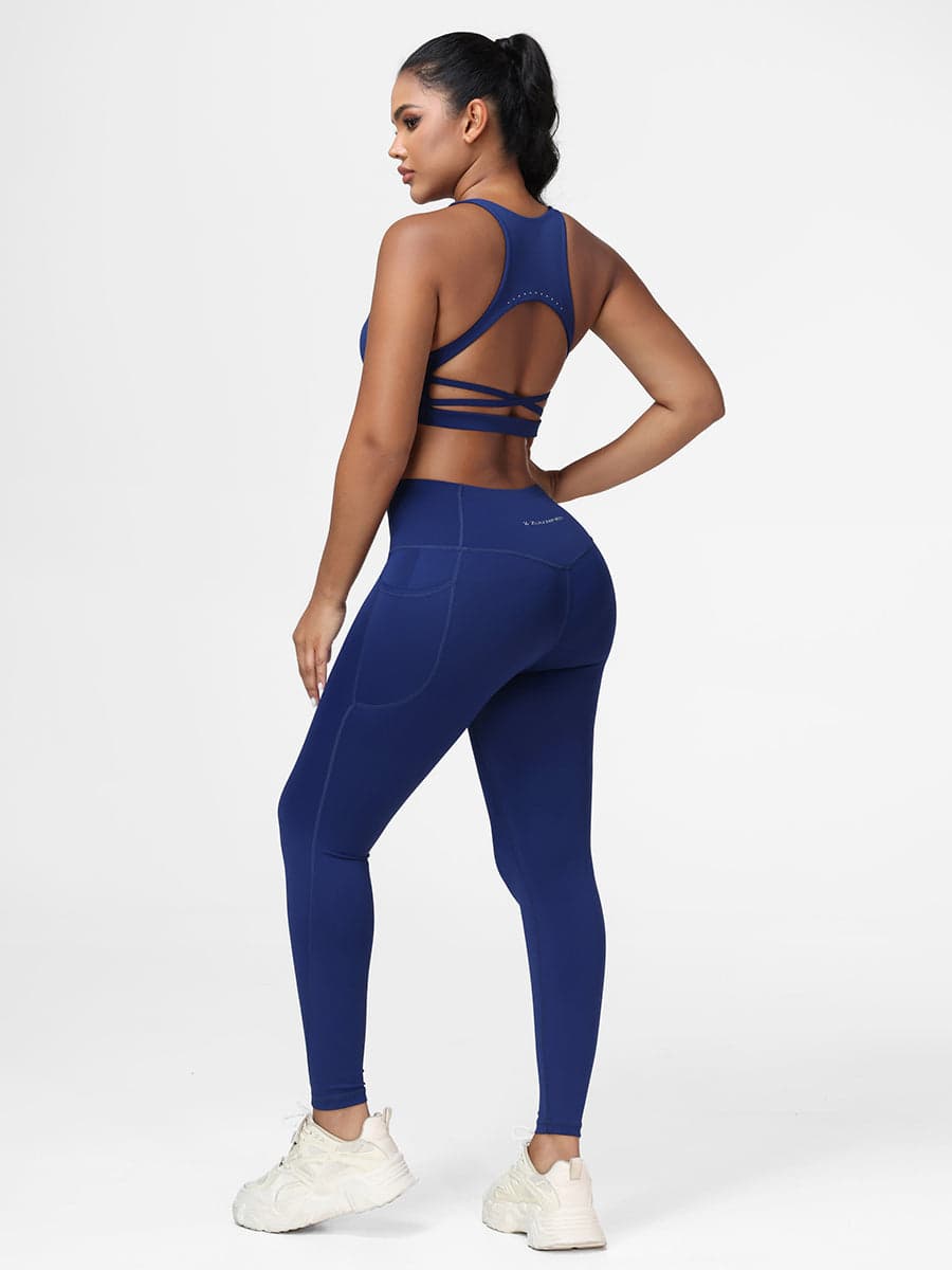 Flattering Gym Set with High-Support Bra and Booty-Lifting Leggings